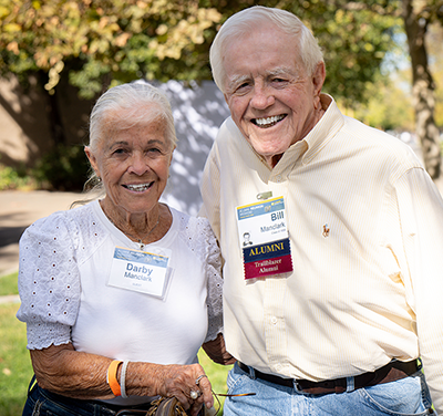Dr. Bill Manclark (Class of 1956) and his wife, Darby attending Alumni Reunion Weekend.