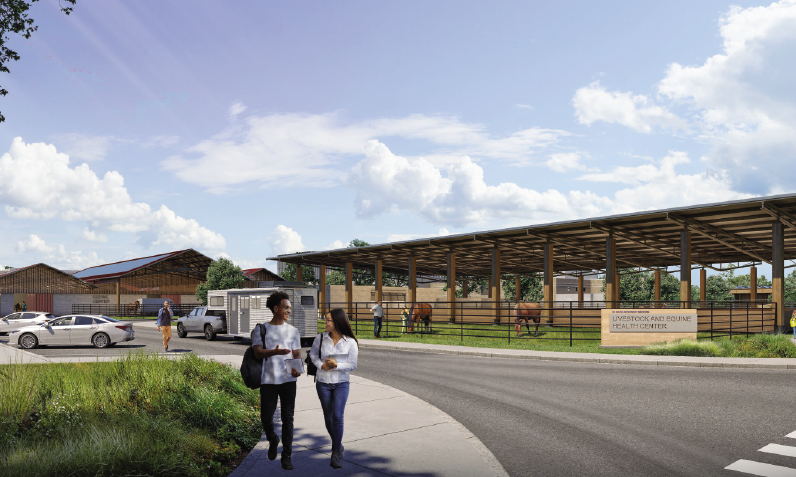 Rendering of the VMC Large Animal Hospital