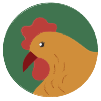 Illustration of a chicken.